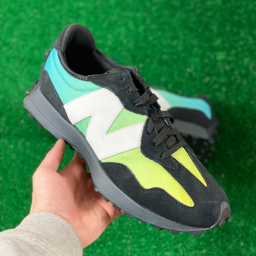 New Balance 327 Low Mens Casual Lifestyle Shoes Green Black MS327SA NEW Multi Sz